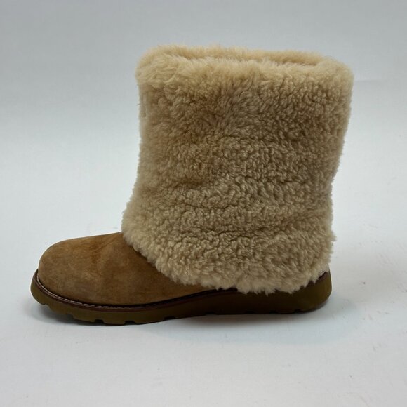 UGG Australia Maylin Mid-Calf Boots Camel Shearling Women’s 7 NWOB - Picture 12 of 16